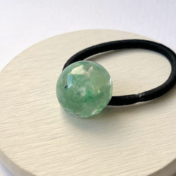 アベンチュリンのヘアゴム / レジン / 天然石 9枚目の画像