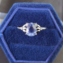 特価❣「タンザナイト紫」天然トパーズ　リング 2枚目の画像