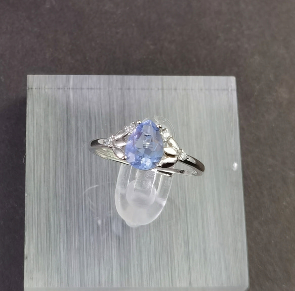 特価❣「タンザナイト紫」天然トパーズ　リング 3枚目の画像