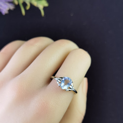 特価❣「タンザナイト紫」天然トパーズ　リング 4枚目の画像