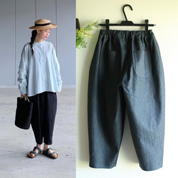 c_o_c_o_r_o　バルーンパンツ　ハリのある生地（デニム） 1枚目の画像