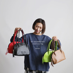 新作　上質シュリンク　PUレザー　トートバッグ　ハンド　鞄　肩掛け　ブラック　フォーマル　卒業式　卒園式　P94B 16枚目の画像