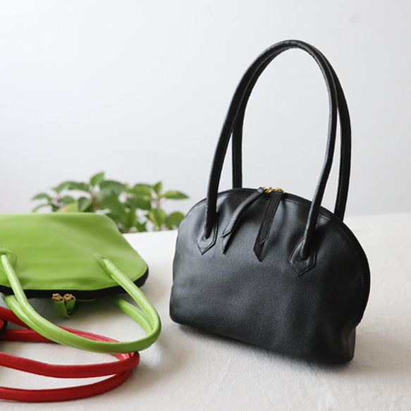 新作　上質シュリンク　PUレザー　トートバッグ　ハンド　鞄　肩掛け　ブラック　フォーマル　卒業式　卒園式　P94B 2枚目の画像