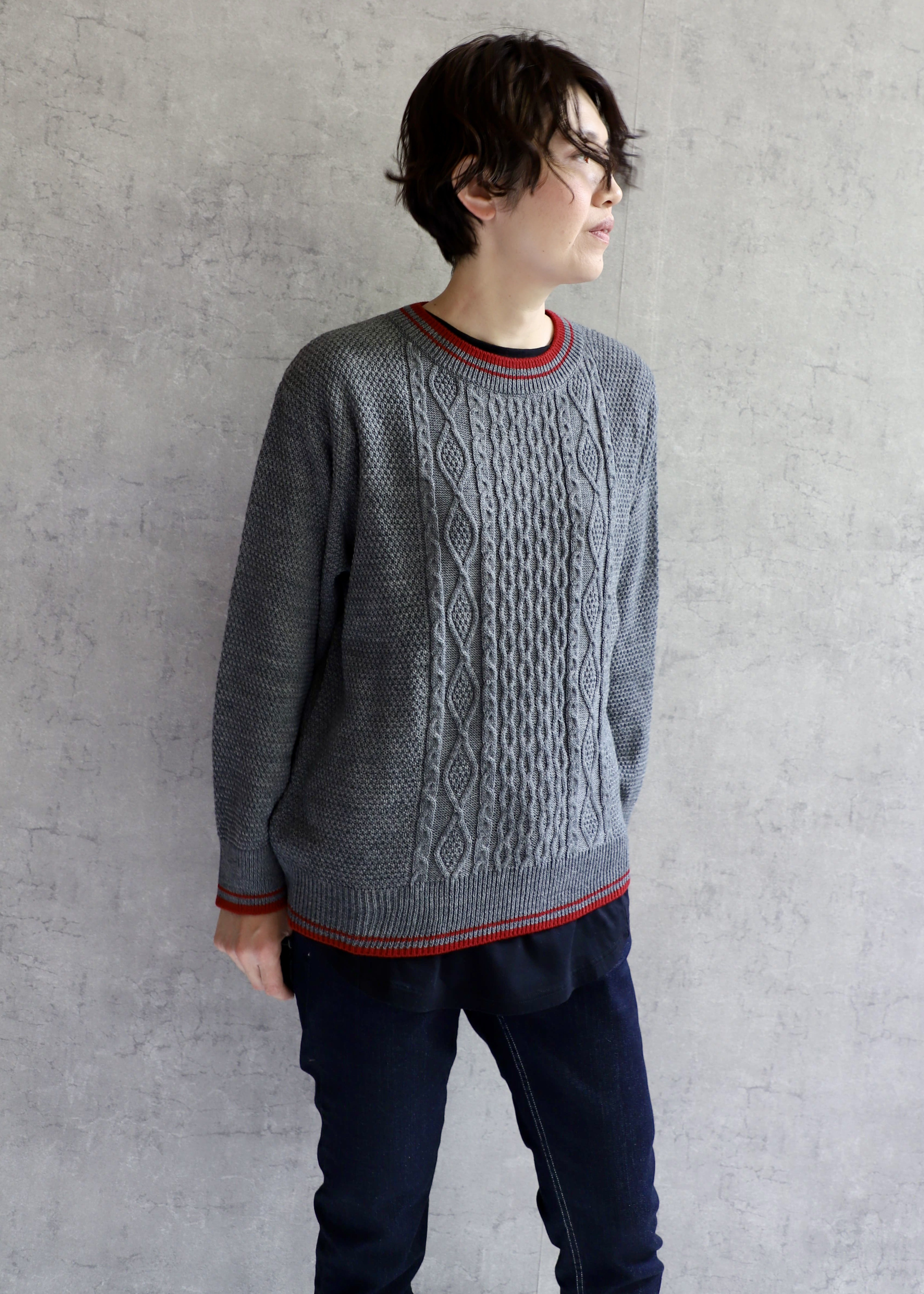 秋冬サンプルセールSALE特価掘り出し物フィッシャーマンセーター　TT145