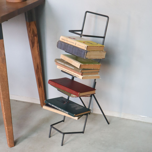 アイアン本棚、ブックスタンド 送料無料／[Iron Book Apartment]アイアンブックスタンド 本 ブック