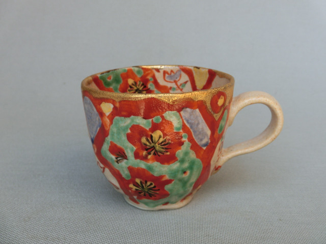 105-0010　マグカップ 和陶器 和モダン /　山笑ふマグ