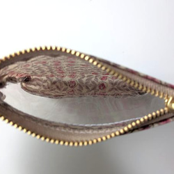 XXS-3　リバティ　ラミ　クリアポーチ　カードサイズ 　スリーピングローズ　♡皆川明氏とのコラボ 6枚目の画像