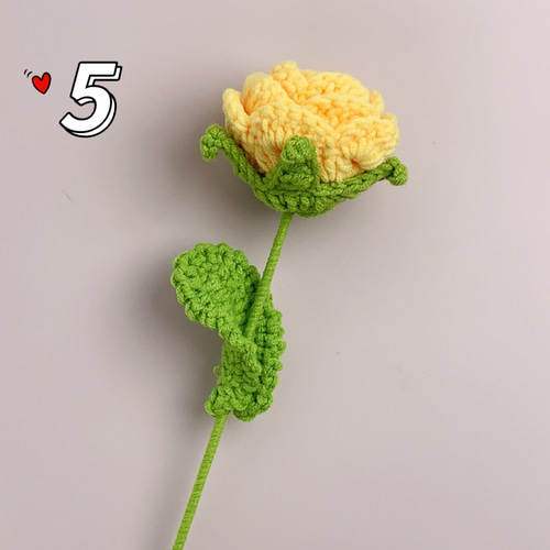 バラ】毛糸 かぎあみ かぎ針編み あみぐるみ 枯れない花 編み物 花束