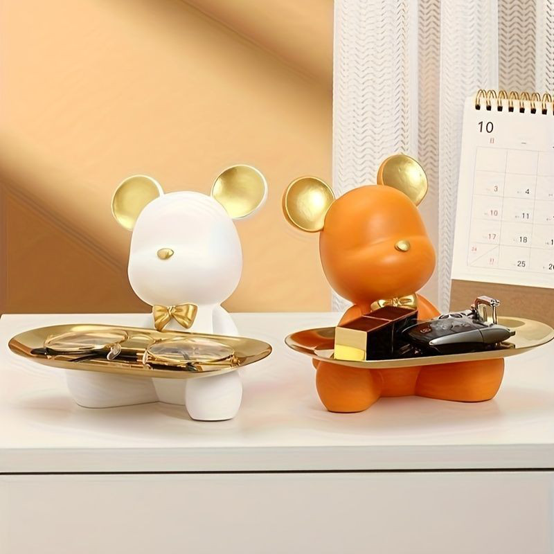 置物 インテリア 鍵収納 北欧風 クマ キー収納 おしゃれ 小物入れ 玄関収納 オブジェ 置物 鍵置き 鍵入れ 北欧