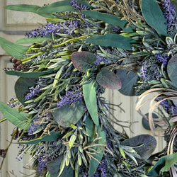 光触媒　人工観葉植物　ウォールグリーン　フェイクグリーン　ユーカリとラベンダー 7枚目の画像