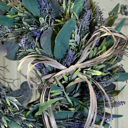 光触媒　人工観葉植物　ウォールグリーン　フェイクグリーン　ユーカリとラベンダー 5枚目の画像