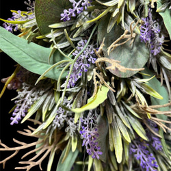 光触媒　人工観葉植物　ウォールグリーン　フェイクグリーン　ユーカリとラベンダー 3枚目の画像