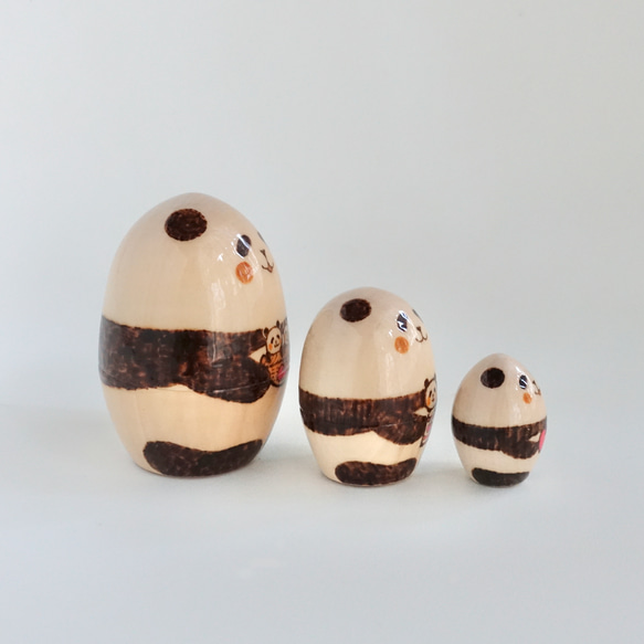 りんごパンダ３人組 6枚目の画像