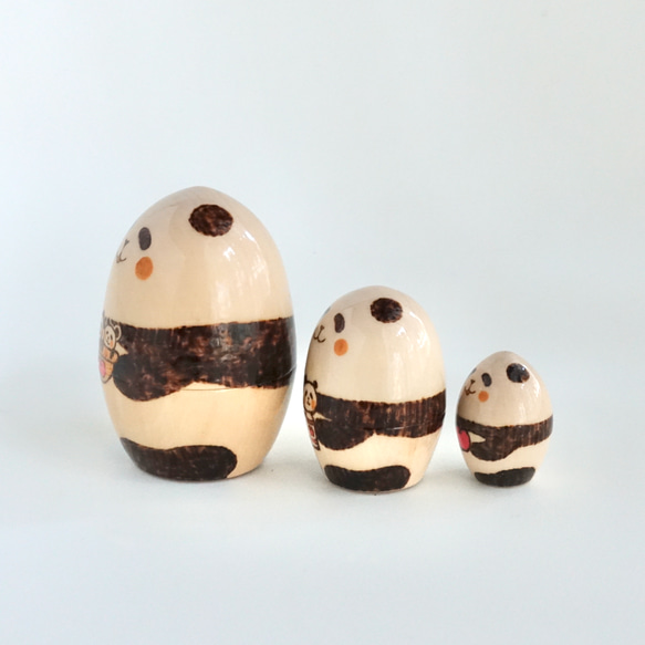 りんごパンダ３人組 8枚目の画像