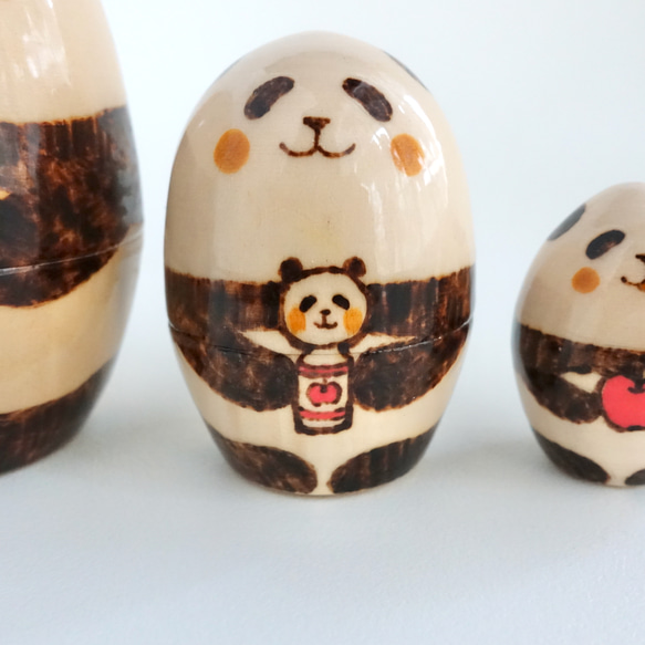 りんごパンダ３人組 12枚目の画像