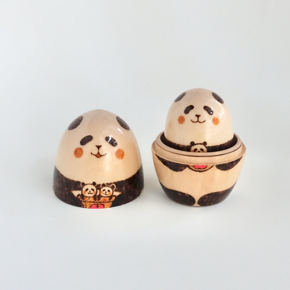 りんごパンダ３人組 3枚目の画像