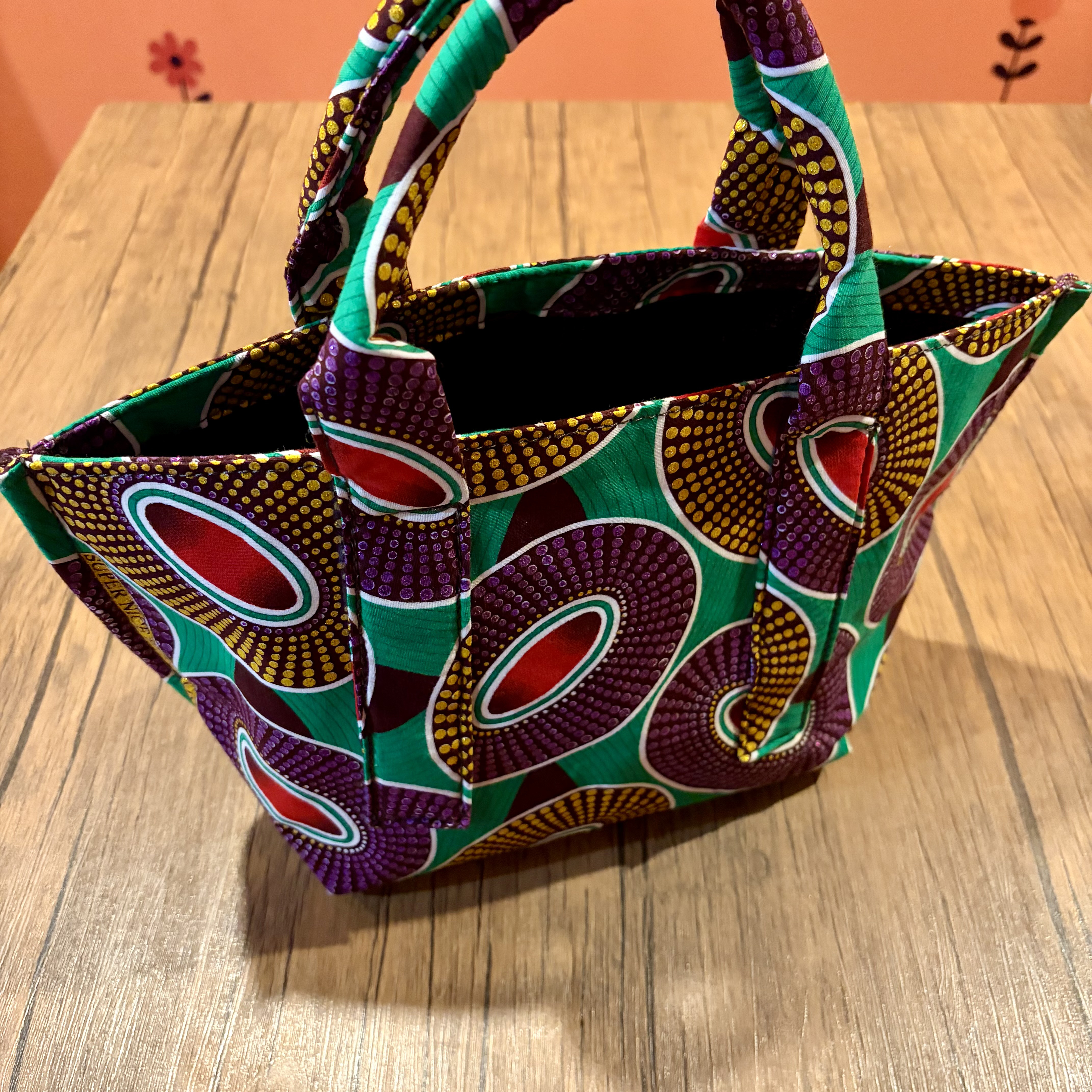 アフリカンファブリック トートバッグ ハンドメイド