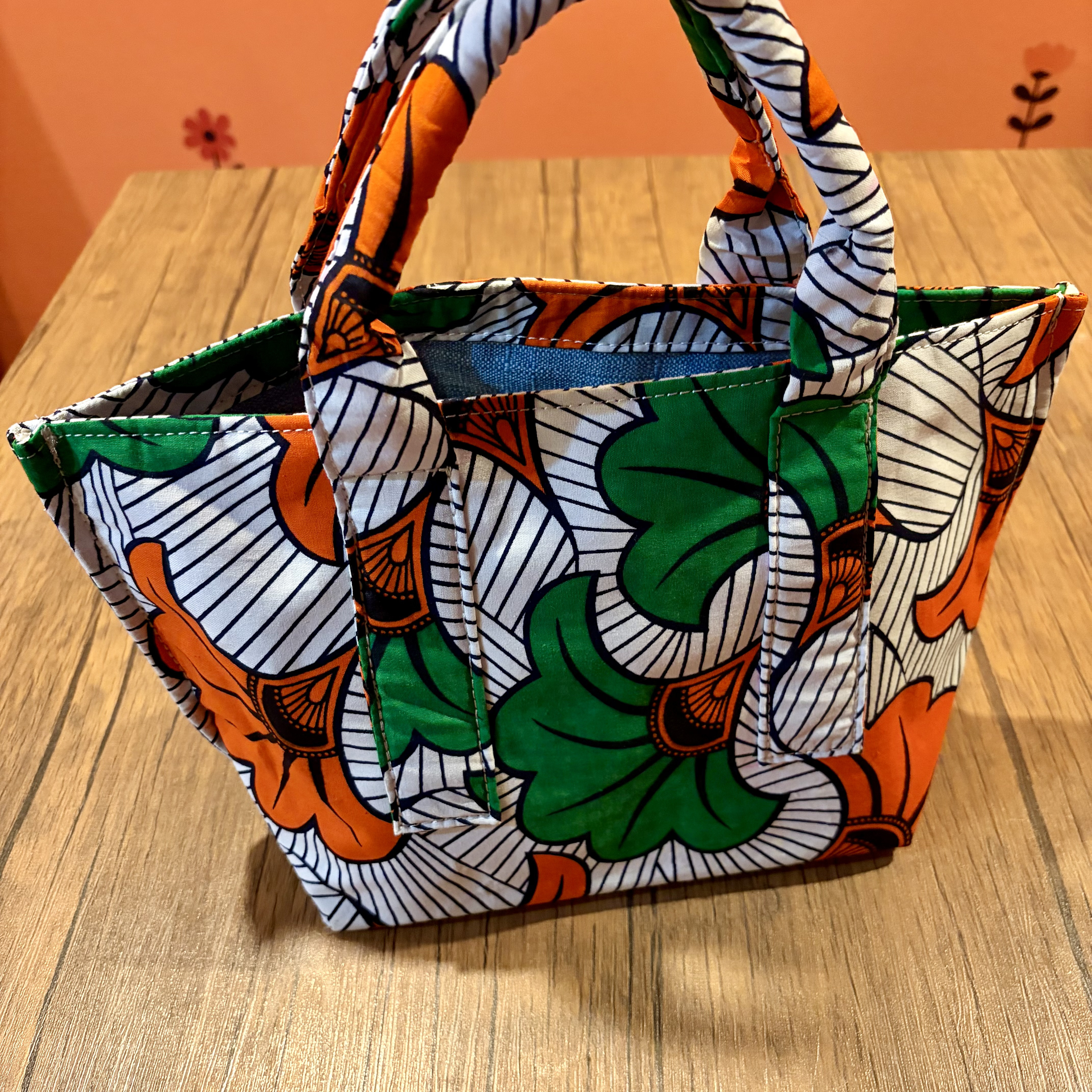 アフリカンファブリック トートバッグ ハンドメイド