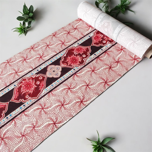 九谷焼作家が描く文様 浴衣反物 生地 遊泳花【KUTANI×KIMONO】 生地 