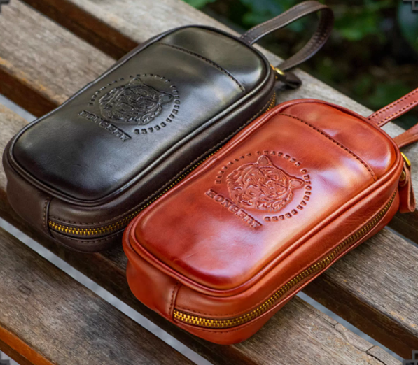 ハンドメイドクラッチバッグ レザー携帯ケース 収納バッグ 財布