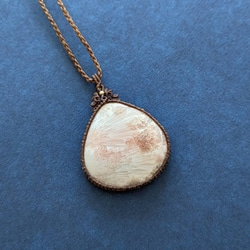 巡る約束】ブルームーンストーン マクラメ編みネックレス ネックレス