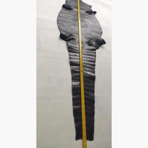 ワニ革 クロコダイル 38cm 生地 腹部 レザークラフト 天然素材 材料 原皮 ハンドメイド 手作り 手細工 鞄 バッ