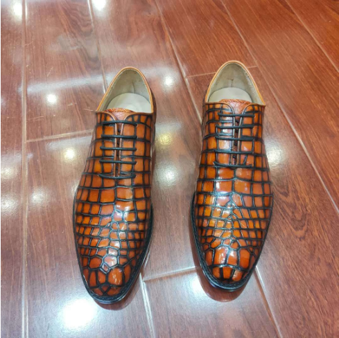 ワニ革 クロコダイル レザー 本革 24～27cm ローファー スリッポン メンズ ビジネスシューズ モカシン