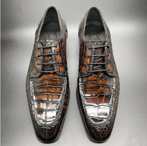 オーダーナイルワニ革 メンズシューズ カジュアルシューズ ビジネス 紳士靴 皮靴 24~27cm モカシン スリッポン