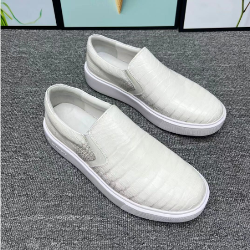 新品ヒマラヤクロコダイル革ローファー メンズ靴 24-26.5cm選択可能