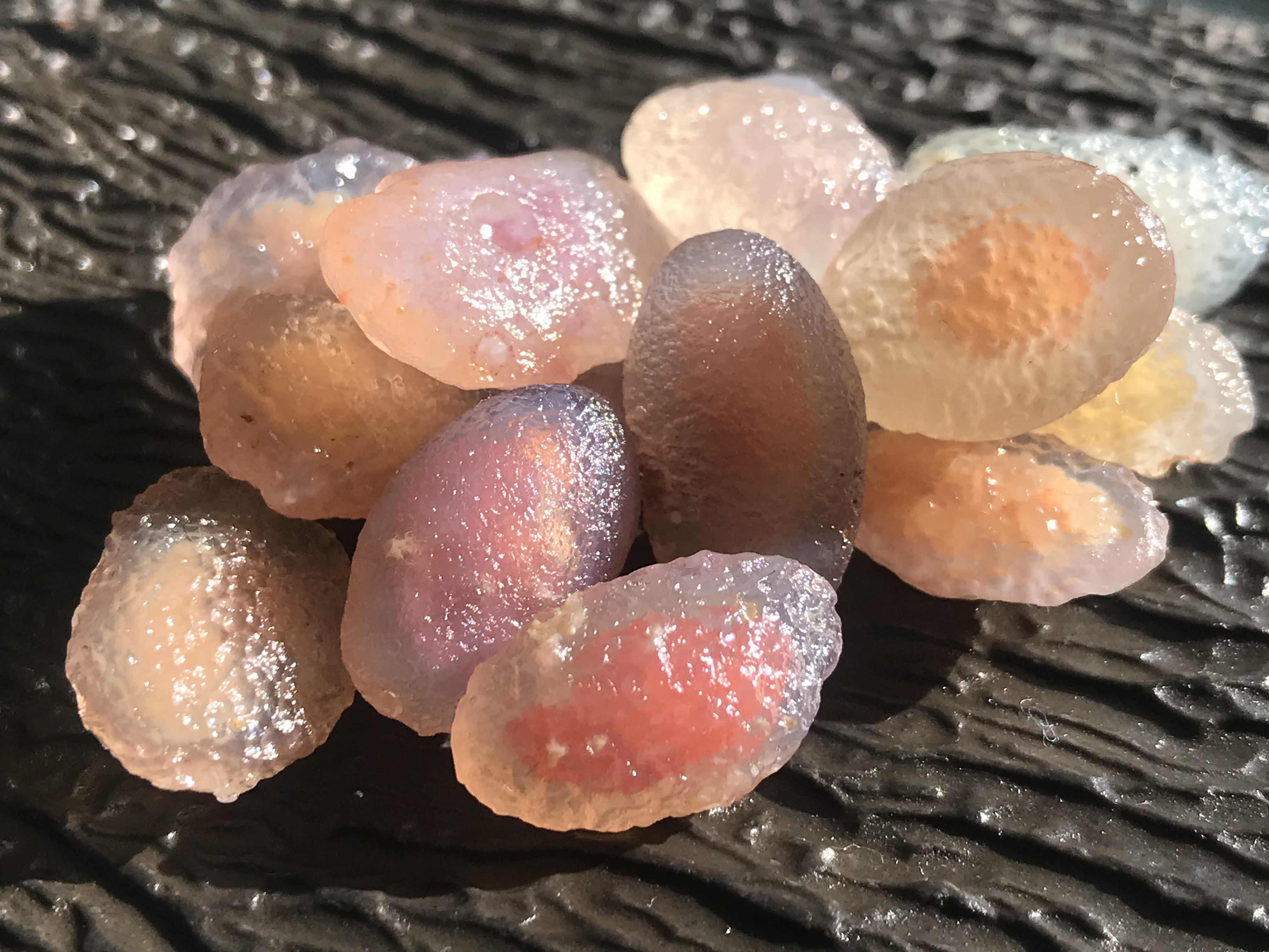 ゴビ石−1421 ゴビ瑪瑙　原石『砂糖お菓子』