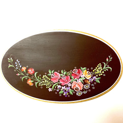 手描き ウェルカムボード ドアプレート 可憐なお花 トールペイント