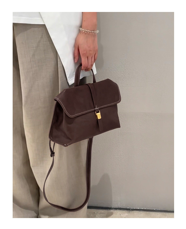 上質牛革レディースショルダーバッグ｜手提げ・斜め掛け兼用大容量メッセンジャーバッグ