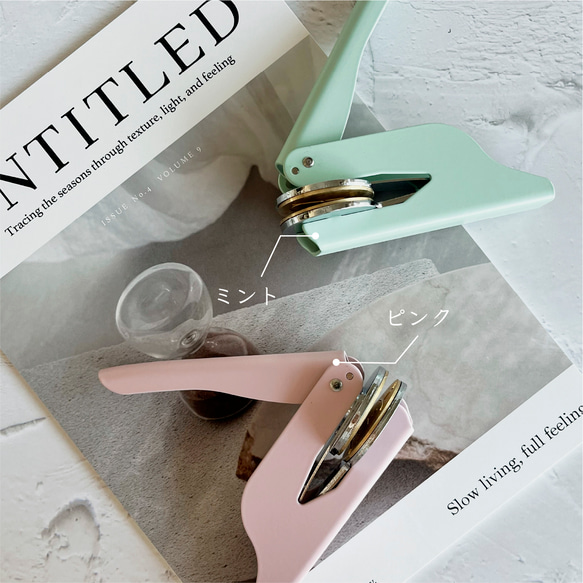 ロゴ入り♡オリジナルエンボッサー 3枚目の画像