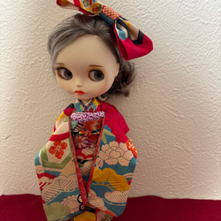 22cmドールさん振袖 0226 ブライス アイシードール その他人形 suteki