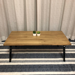 90✕54ジャコビーン　　カフェテーブル　折り畳み式　　無垢材 90✕54ジャコビーン カフェテーブル 折り畳み式 無垢材