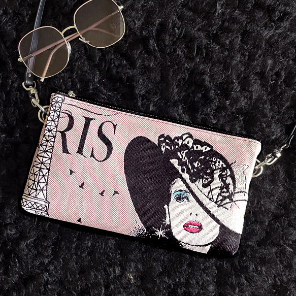 【一点限定】まるで絵画のようなピンクのレディポシェット／大人のお洒落な個性派ミニバッグ／Creema限定