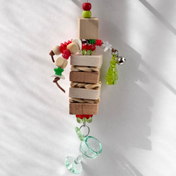 鳥のおもちゃ ☆コルクとバルサのリングリング☆ 【鳥 インコ