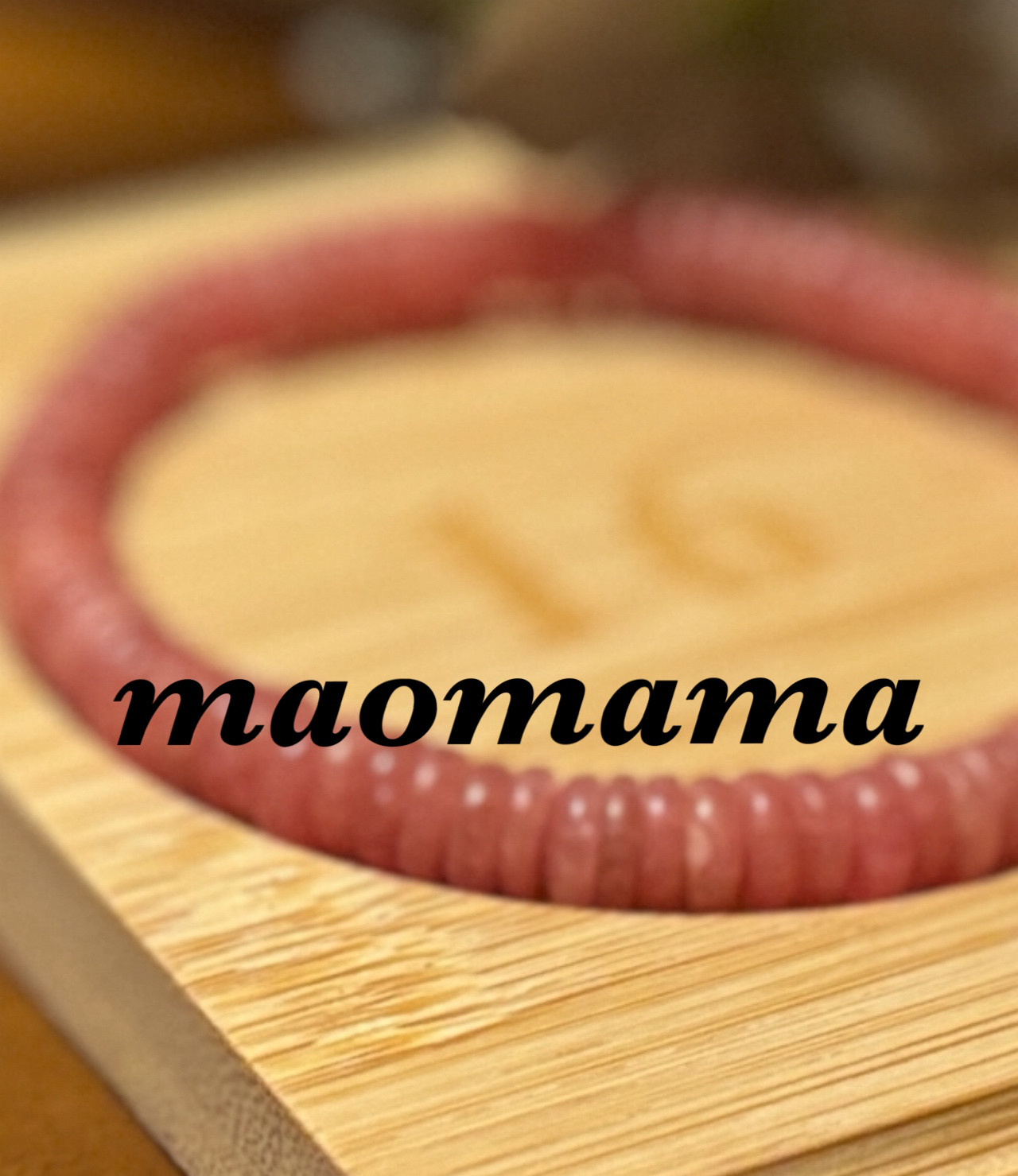 ②高品質インカローズ！白い部分が少ない高品質なお品♡そしてレアなボタン型！魅力を引き出す天然石★一つは欲しい♡残り一点