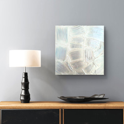 再生-銀 / テクスチャー キャンバス 26×26㎝ 原画 モダン 現代アート 再生-銀 / テクスチャー キャンバス 26×26㎝ 原画 モダン 現代アート