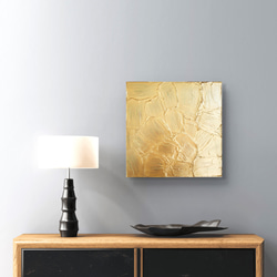 泉と森のモザイク画 / 抽象画 59×42㎝ A2 額セット インテリア