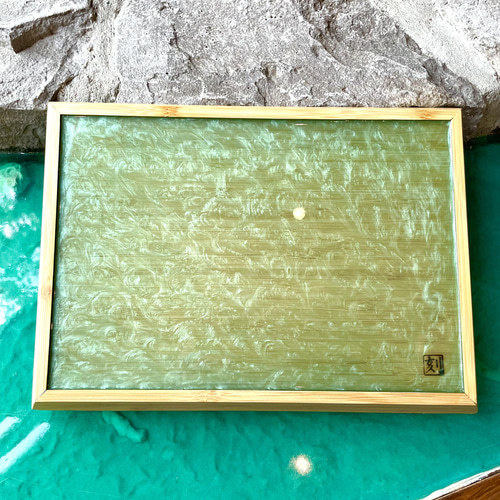 刻craft レジンアートトレー　 Mサイズ カスタムグレード　No.014 刻craft レジンアートトレー Mサイズ カスタムグレード No.014 お椀