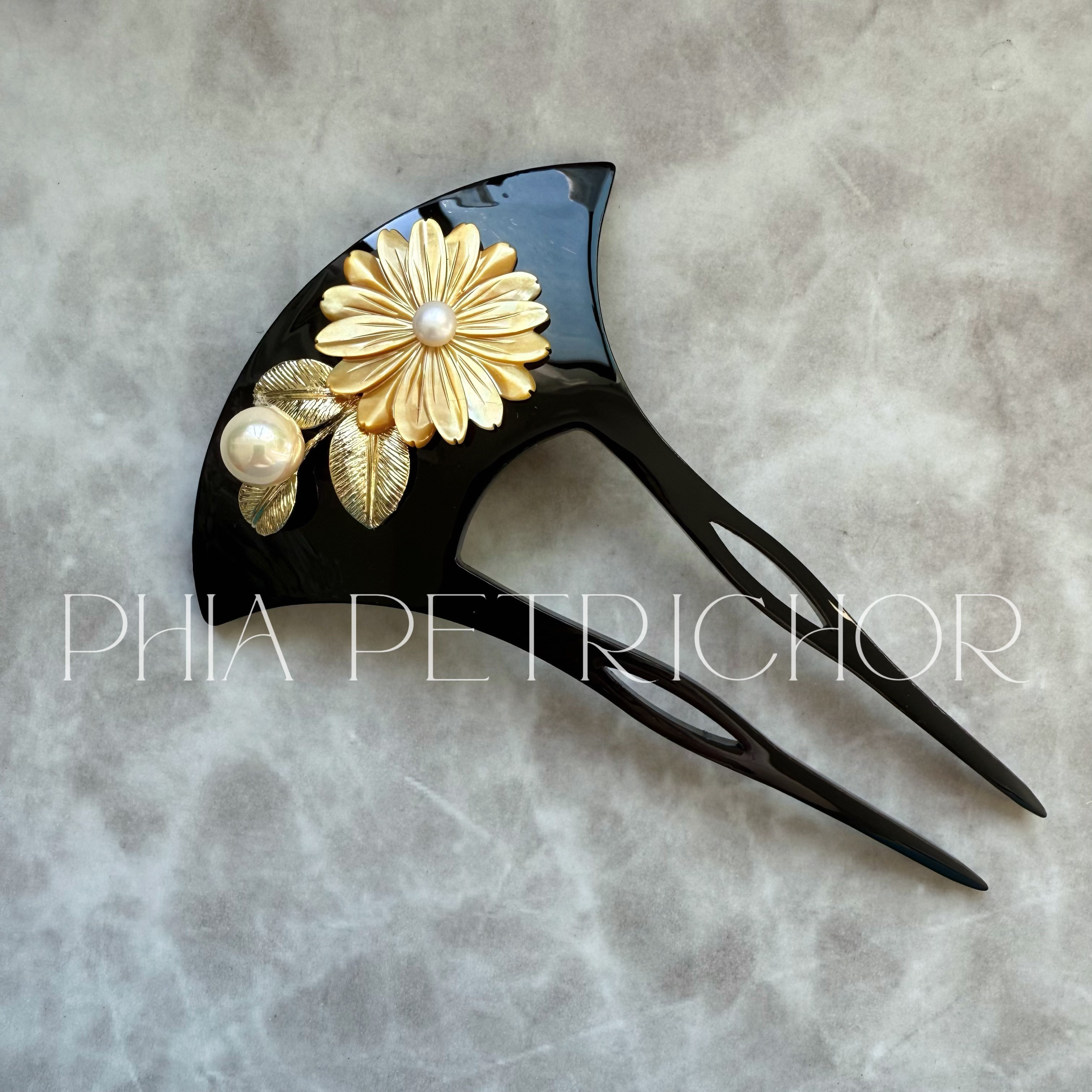 お正月 簪 和 K24GP 桜 かんざし バチ型  パール 簪 着物 髪飾り 留袖 着物 成人式 結婚式 卒業式