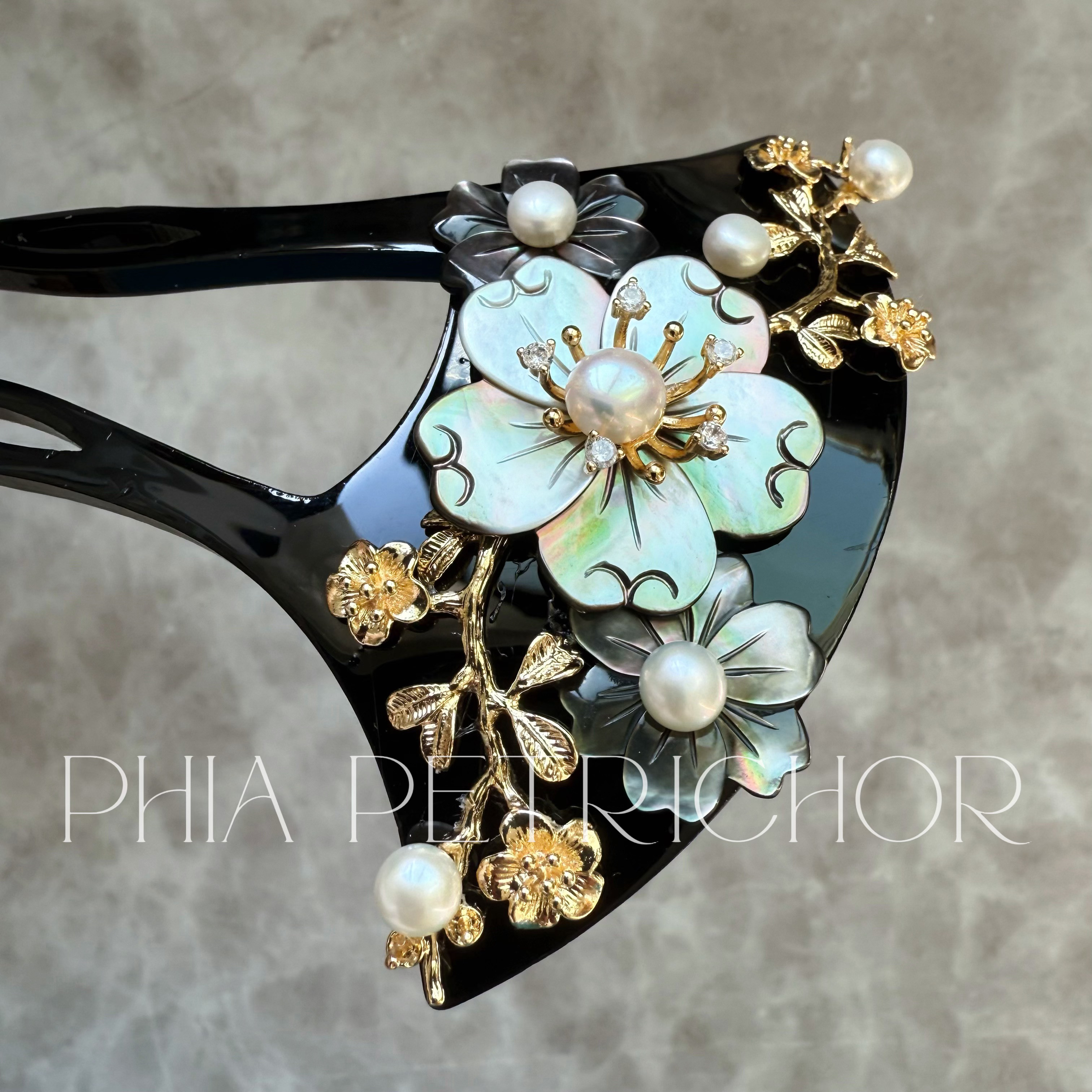 簪 和 K24GP 桜 かんざし バチ型 パール 簪 着物 髪飾り 留袖 着物 成人式 結婚式 卒業式