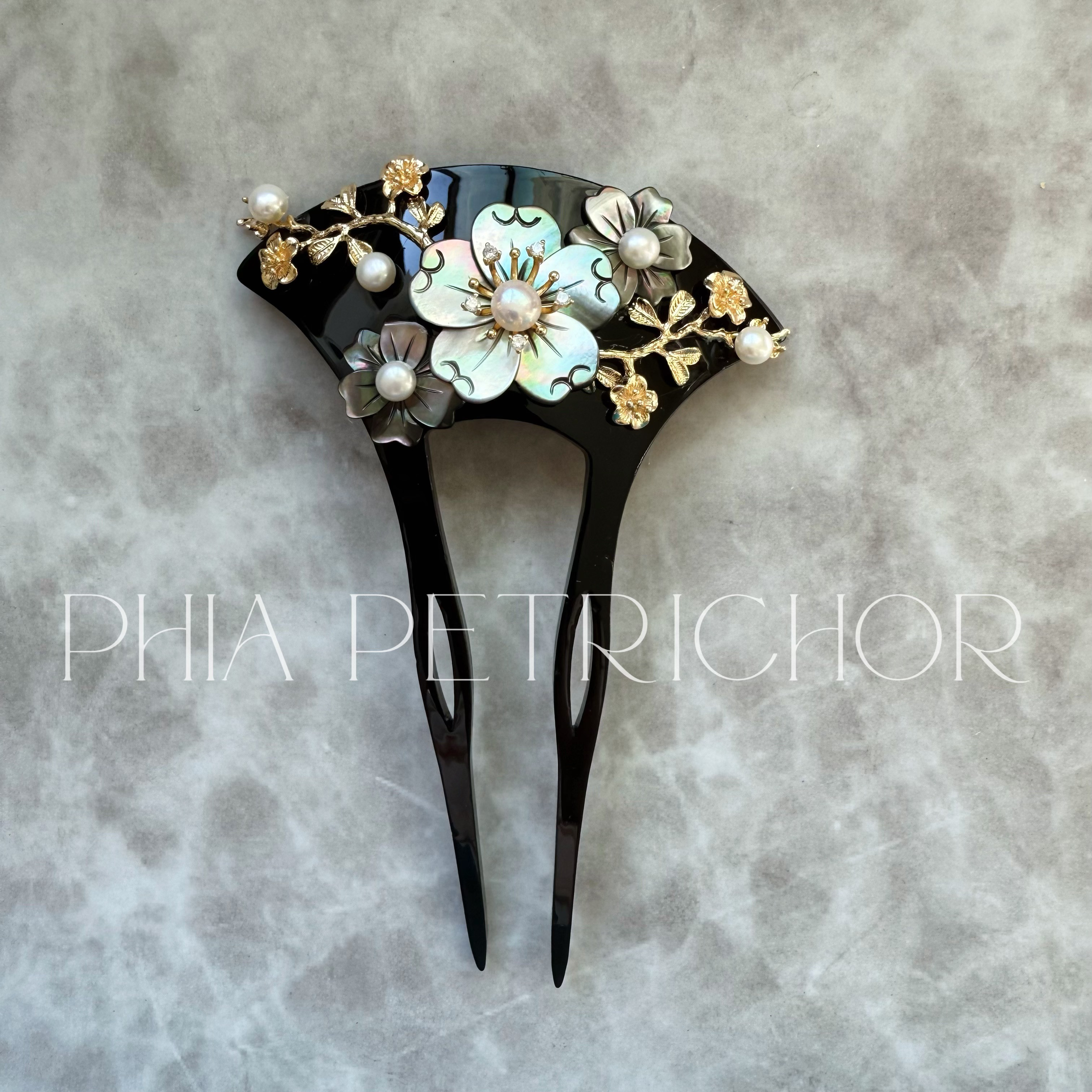 簪 和 K24GP 桜 かんざし バチ型 パール 簪 着物 髪飾り 留袖 着物 成人式 結婚式 卒業式