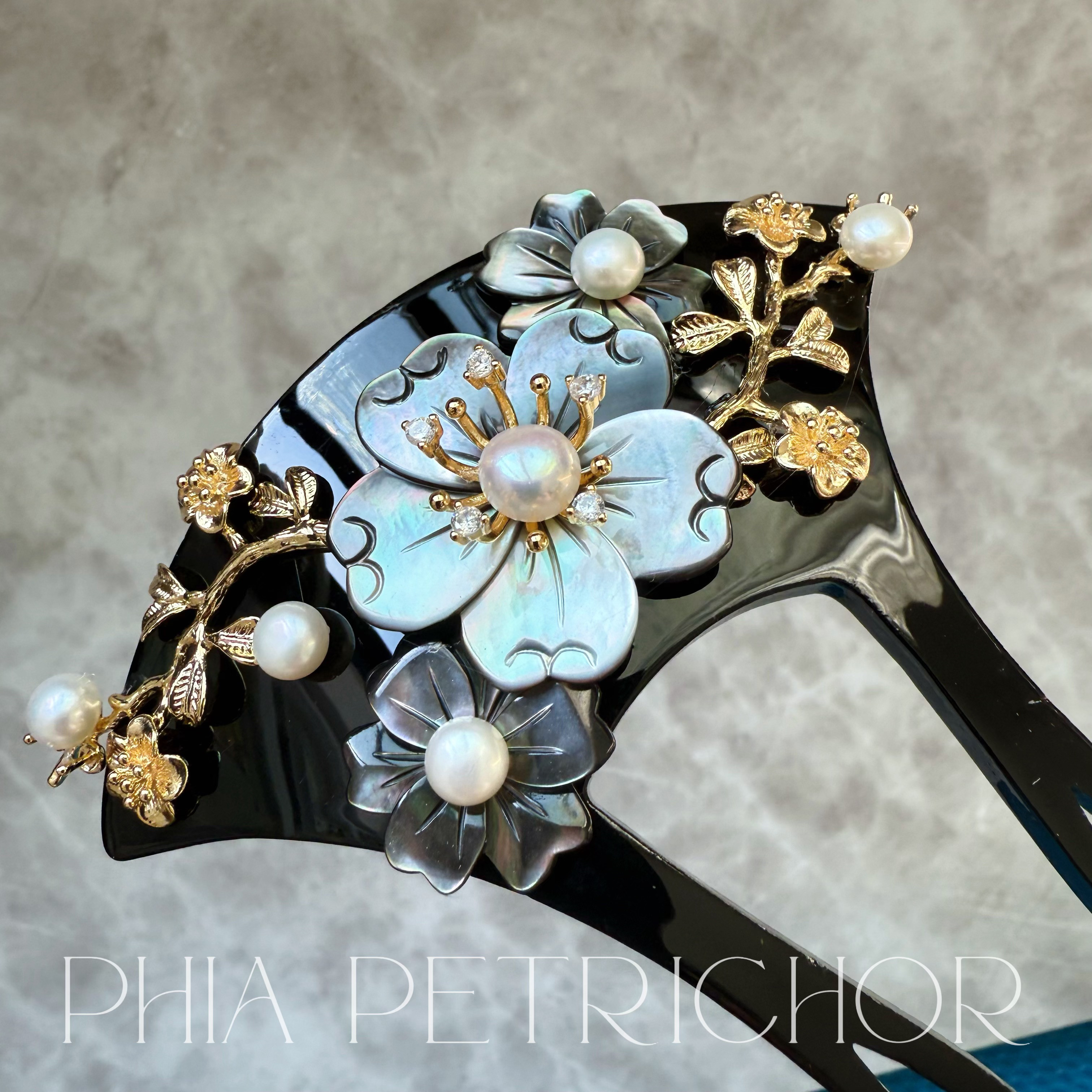 簪 和 K24GP 桜 かんざし バチ型 パール 簪 着物 髪飾り 留袖 着物 成人式 結婚式 卒業式