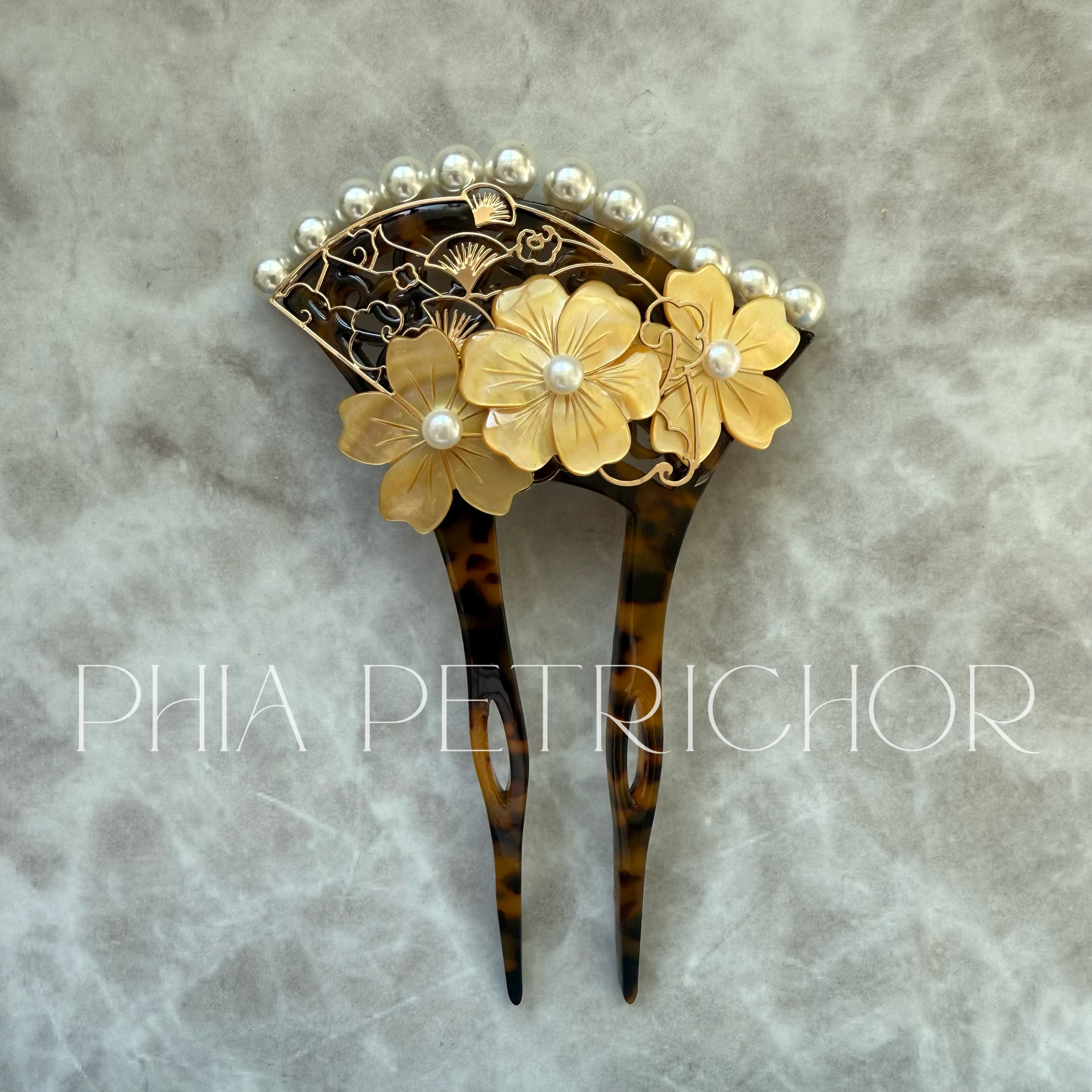 簪 和 K24GP 桜 かんざし バチ型 パール 簪 着物 髪飾り 留袖 着物 成人式 結婚式 卒業式