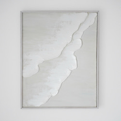 first day】F6サイズ 現代アート 白い絵 モダン 抽象画 テクスチャー