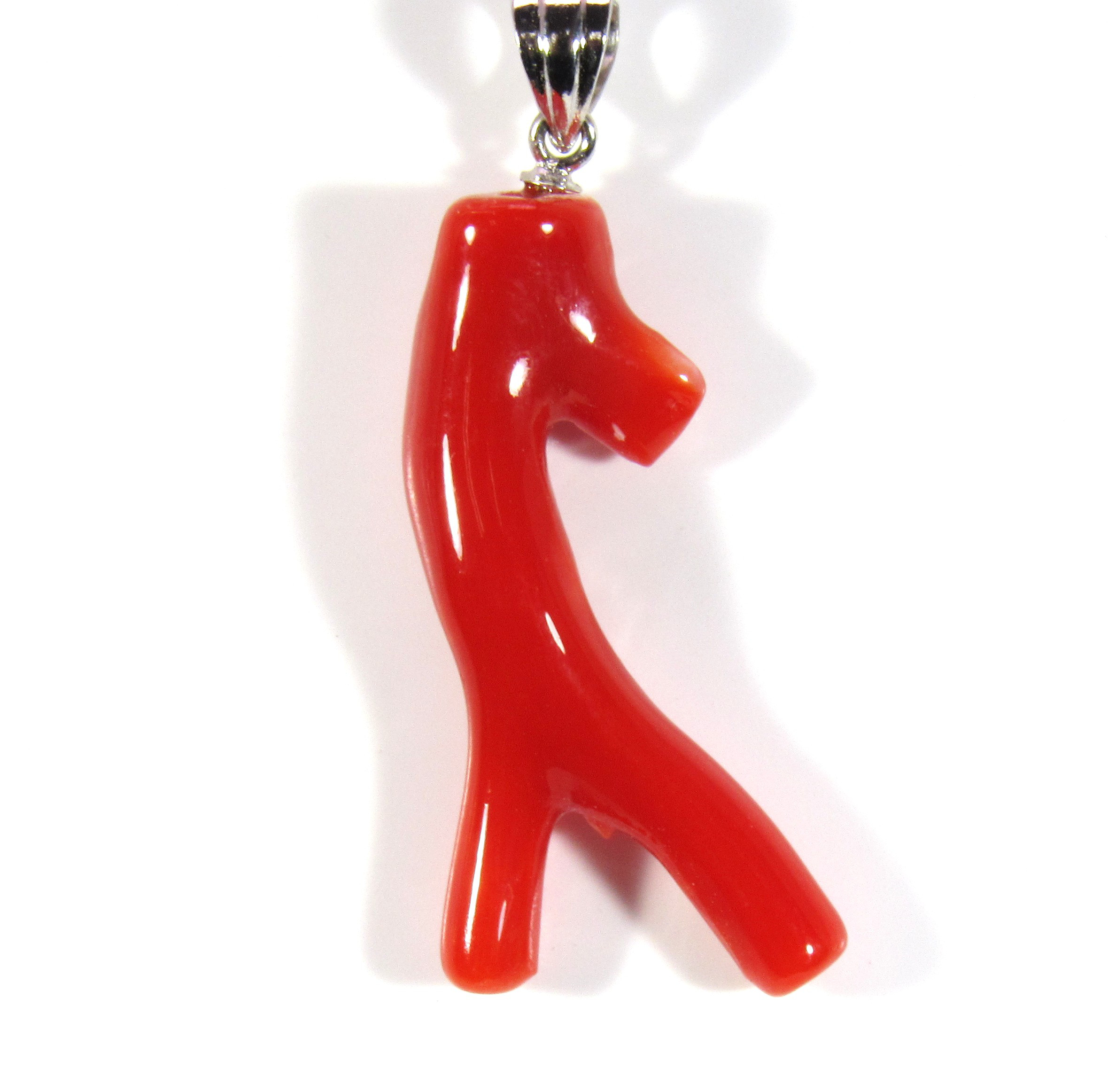 宝石珊瑚　さんご　赤枝　ペンダント　ネックレス　アクセサリー ・ジュエリ－　IMG－1379