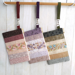 壁掛け収納】パッチワークの3段ウォールポケット☆超早割祭2023☆冬