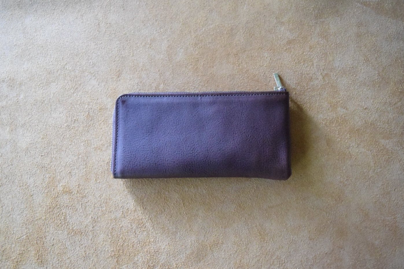 高級イタリアンレザー 小さいL字長財布 タバコ